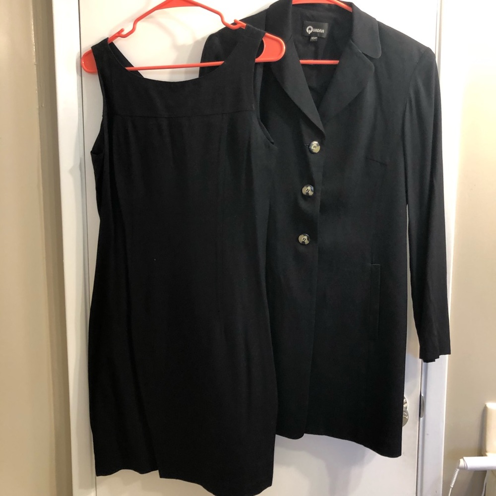 Black dress and jacket size 10P Quadra
